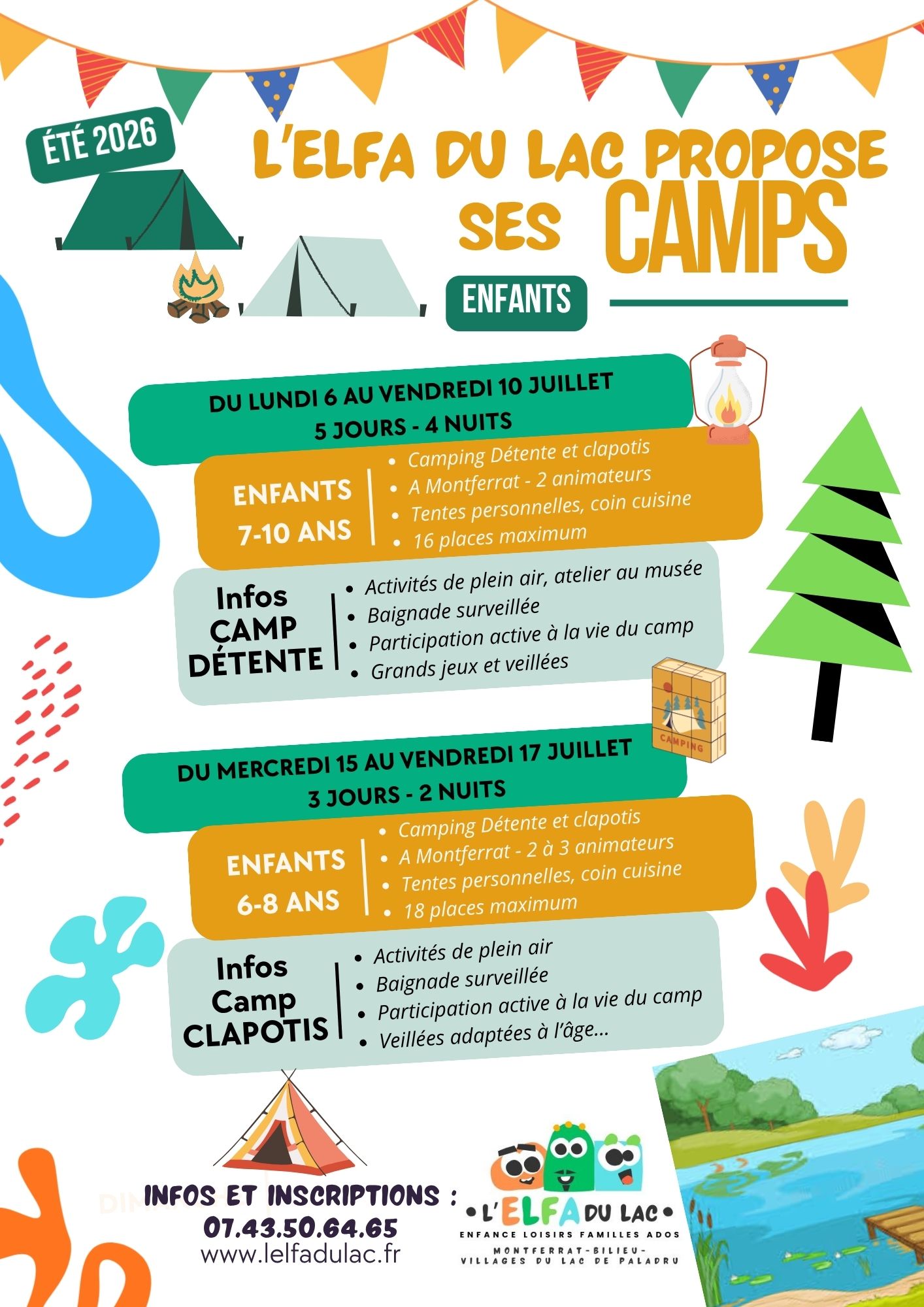 Des camps pour cet été !